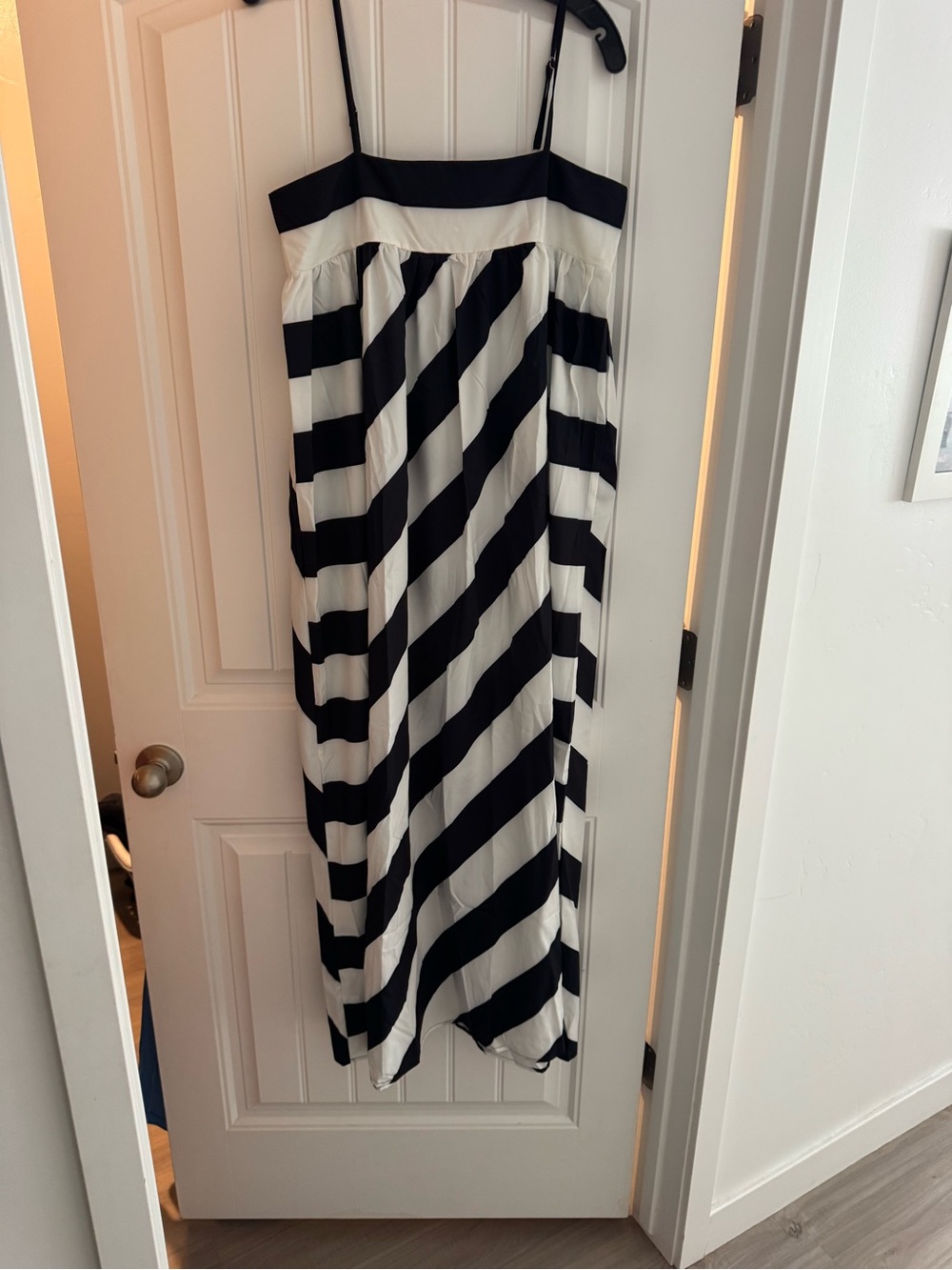 Rosa Clothing Boho Summer Chic Stripes Maxi Dress Large New Spaghetti Strap